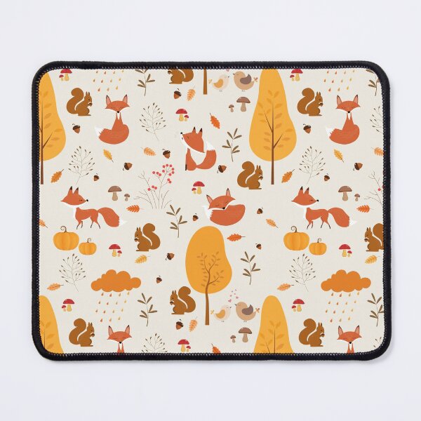 Item preview,  Autumn with cute Foxes and squirrels designed and sold by Mnightsa.