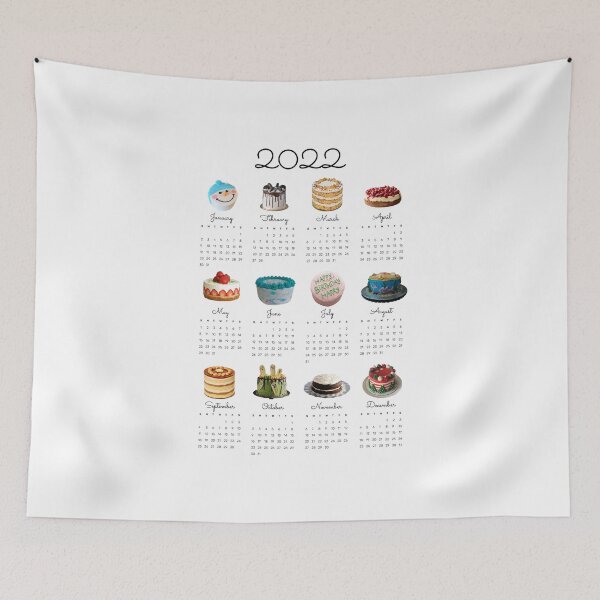 Item preview, 2022 Calendar for Cake lovers, Cakes Calendar designed and sold by SerenaChoe.