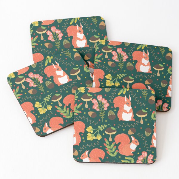 Item preview, Squirrels on green grass designed and sold by Mnightsa.