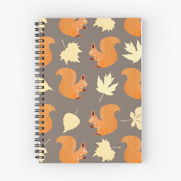 Item preview, Red squirrels and autumn leaves designed and sold by Mnightsa.
