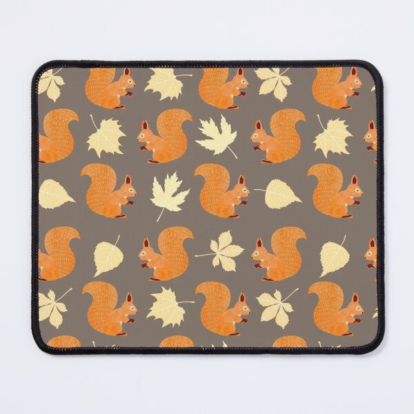 Item preview, Red squirrels and autumn leaves designed and sold by Mnightsa.