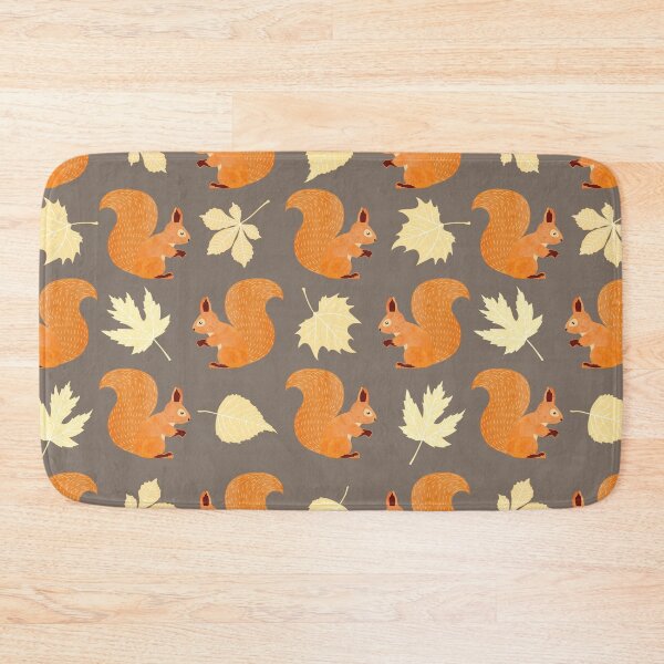 Item preview, Red squirrels and autumn leaves designed and sold by Mnightsa.