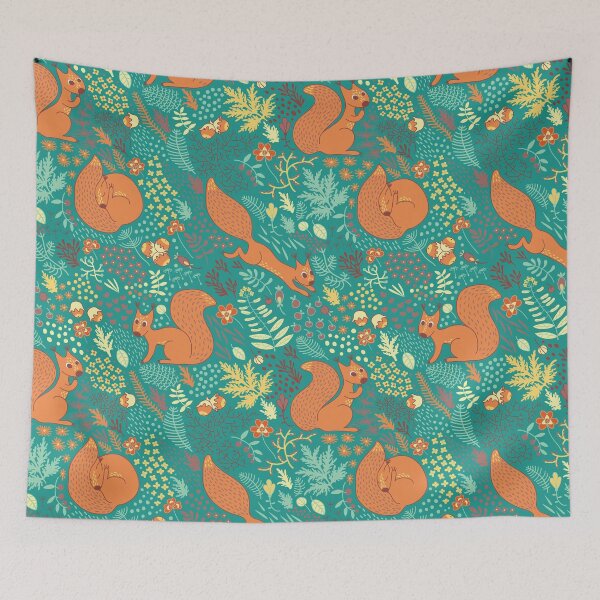 Item preview, Squirrels forest animals designed and sold by Mnightsa.
