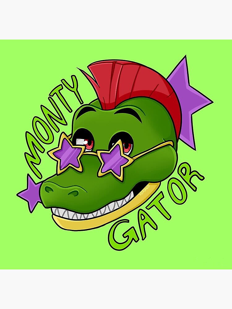 Montgomery Gator Sticker By Gracielaburgess Redbubble