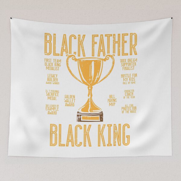 Item preview, Mens Black Father King African Pride BLM Afro Dad Daddy Papa Men  designed and sold by Ariella Whitney.