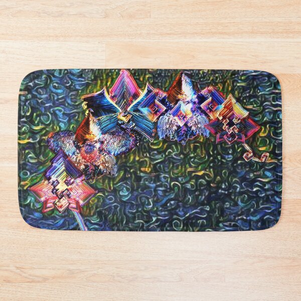 Item preview, orchid, bismuth, gold, pink, rhomb, trend year, blue background designed and sold by Maria Mihailova.