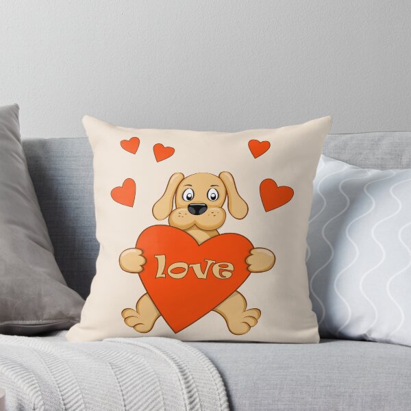 Item preview, puppy wth red heart designed and sold by AlinNova.