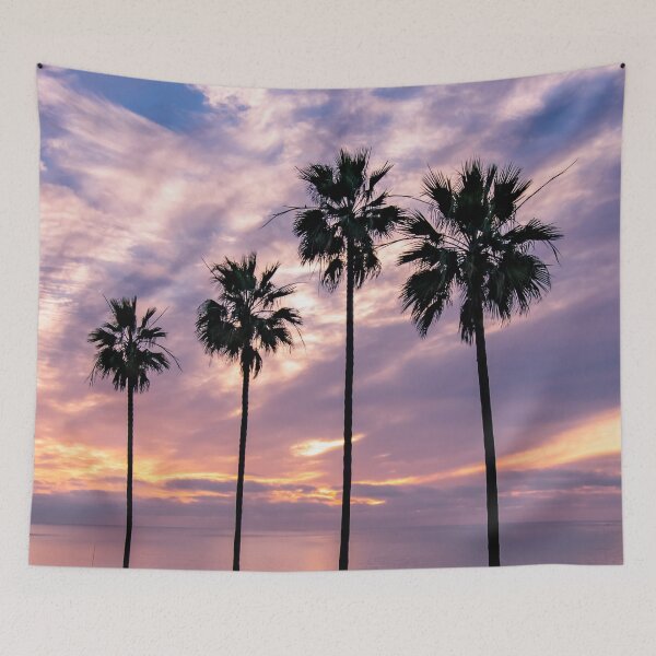 Item preview, La Jolla Palm Trees - San Diego Sunset designed and sold by Wild Afterglow.