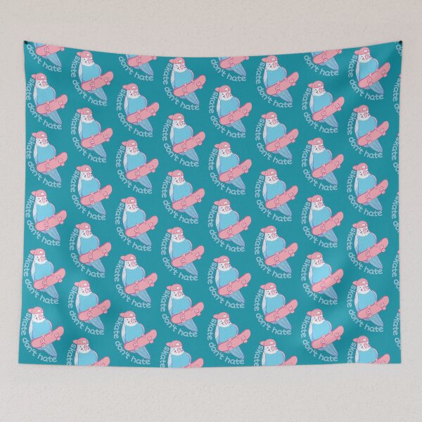 Item preview, Skate don't hate parrot designed and sold by sreckov-desig.