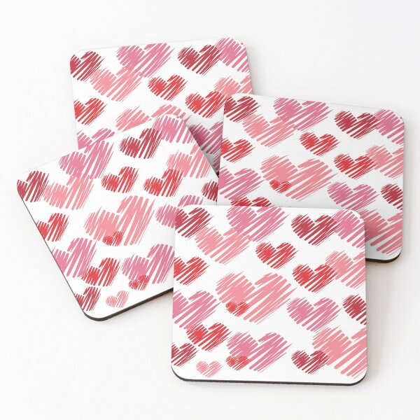 Item preview, Hearts in Bunches, White designed and sold by CoffeeWires.