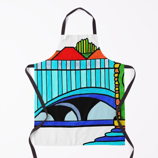 Item preview, 'Bridges Reflections' inspired by Van Gogh's 'The Seine with the Pont de la Grande Jatte' designed and sold by Lana Levi.