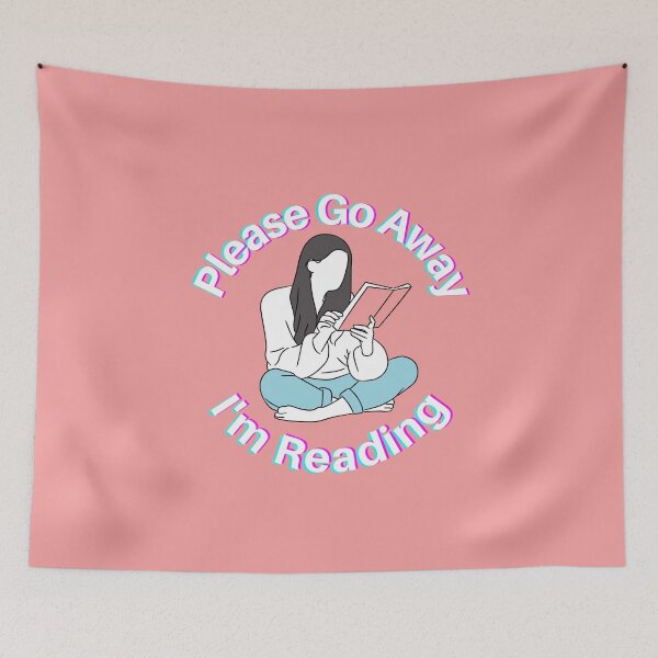 Item preview, Please Go Away I'm Reading designed and sold by UglyBoyDesign.