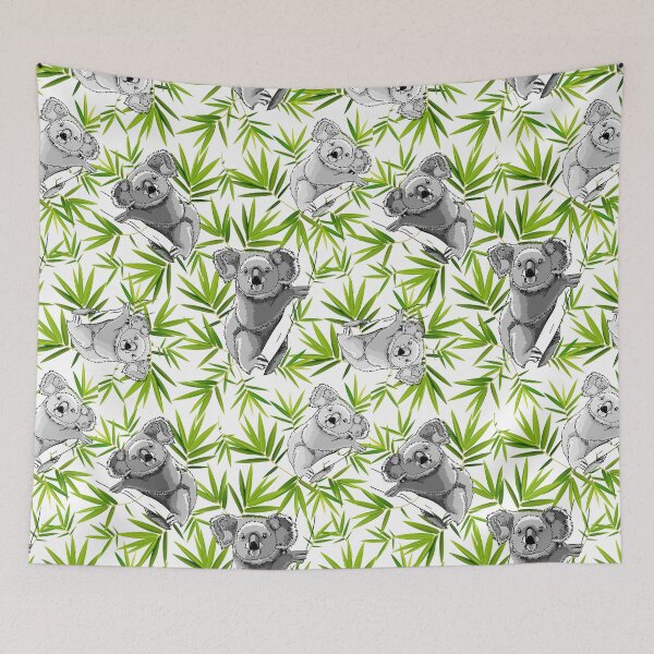 Item preview, Koalas Bamboo Leaves Pattern designed and sold by SweetPea49.
