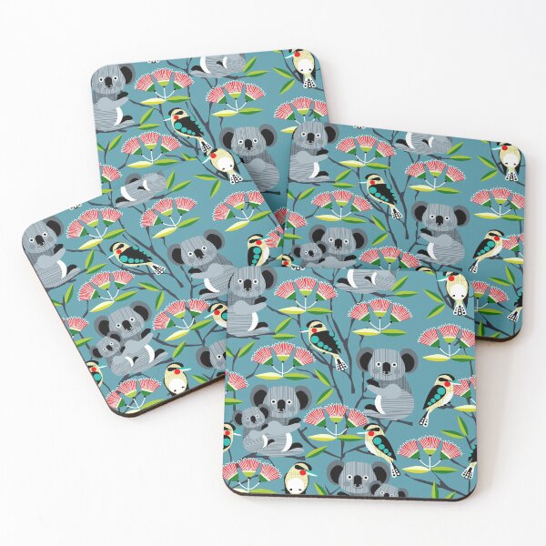Item preview, Koalas Birds Abstract Flowers designed and sold by SweetPea49.