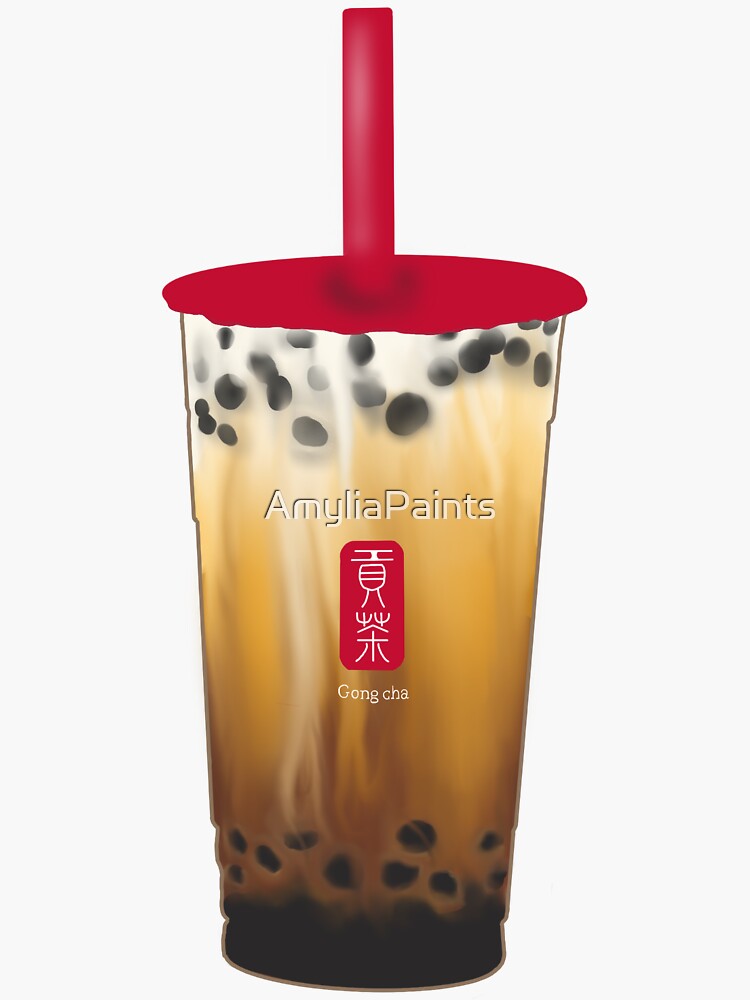 Gong Cha Brown Sugar Bubble Milk Tea Sticker