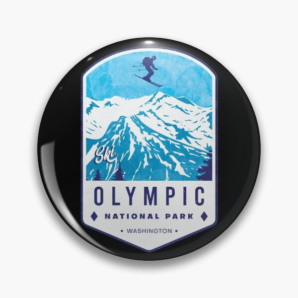 Item preview, Olympic National Park Ski Badge designed and sold by JordanHolmes.