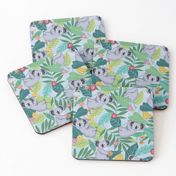 Item preview, Koalas Floral Leaves Bananas  designed and sold by SweetPea49.
