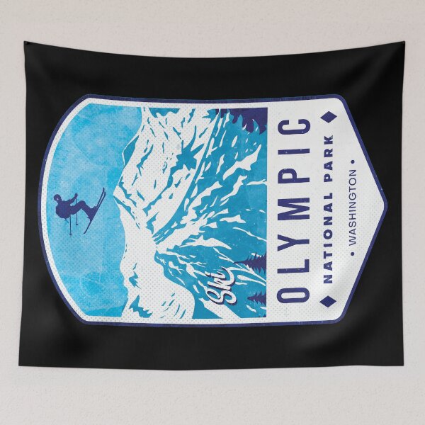Item preview, Olympic National Park Ski Badge designed and sold by JordanHolmes.