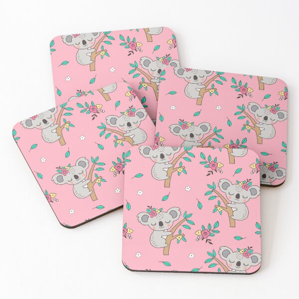 Item preview, Koalas Floral on pink designed and sold by SweetPea49.