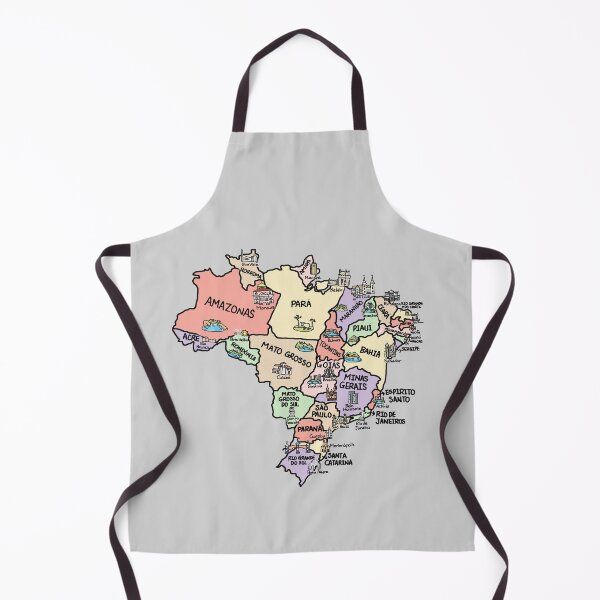 Item preview, Colorful Map of Brazil designed and sold by Sheridan T.