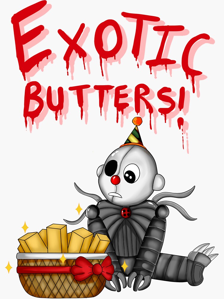 "Ennard's Exotic Butters" Sticker for Sale by Aggablazey | Redbubble