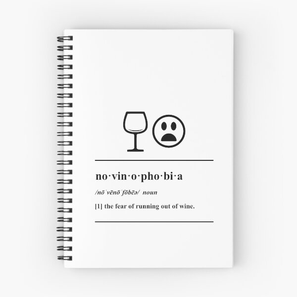 Item preview, Novinophobia - Definition - Wine humor designed and sold by yayandrea.