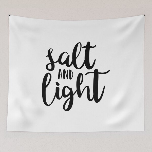 Item preview, Salt and Light Script designed and sold by themoodydecor.