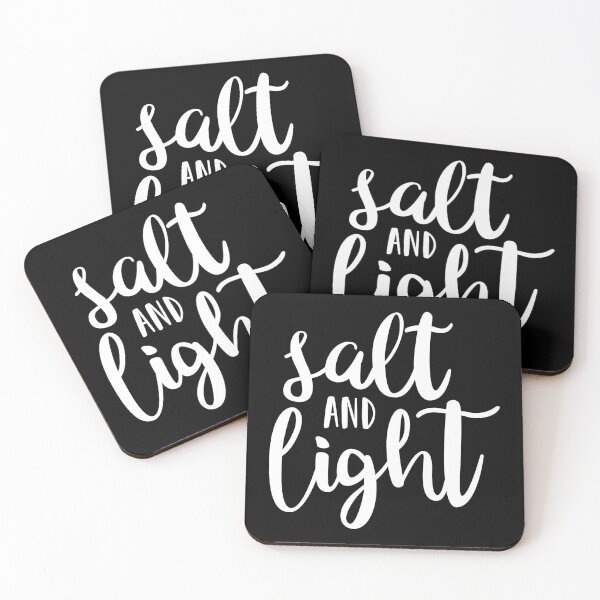 Item preview, Salt and Light Script White designed and sold by themoodydecor.