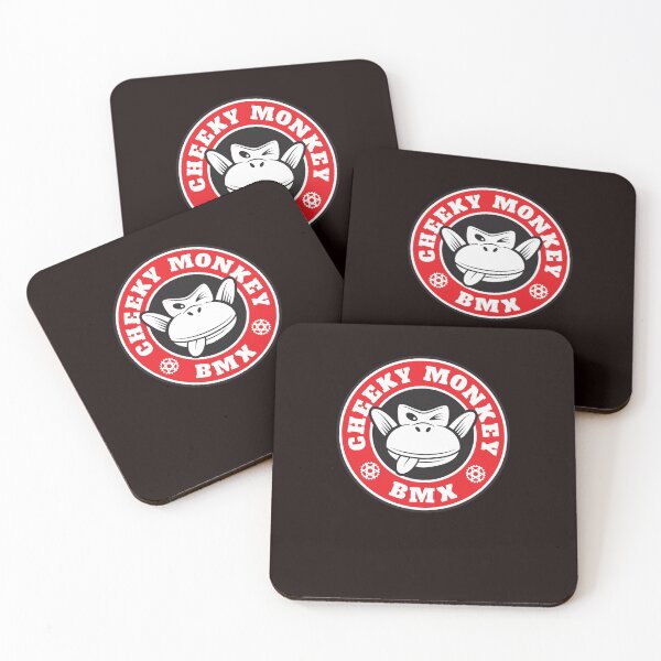 Item preview, Cheeky Monkey BMX Monkoffee Red Sticker designed and sold by PhillipHummel.