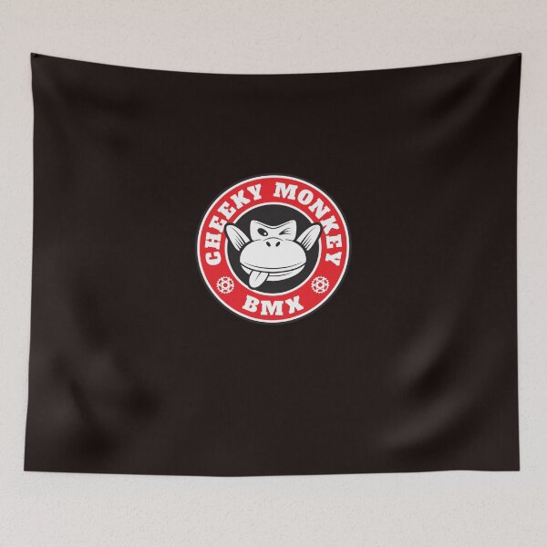 Item preview, Cheeky Monkey BMX Monkoffee Red Sticker designed and sold by PhillipHummel.