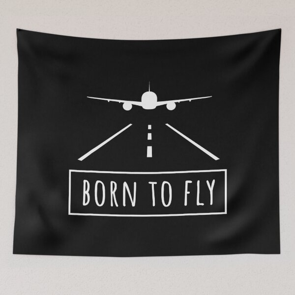 Item preview, Born To Fly Aviation Pilot Flying designed and sold by anthonymark14.