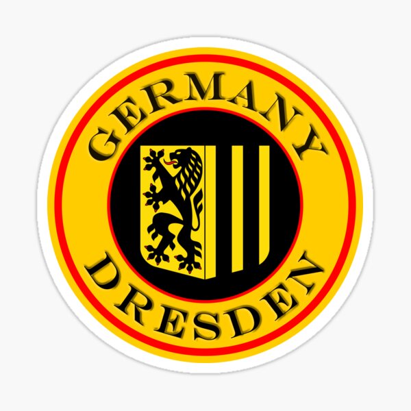 1x STICKER Dresden coat of arms GERMANY