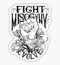 Kampf Frauenfeindlichkeit Sticker