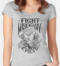 Fight Misogyny Women's Fitted Scoop T-Shirt
