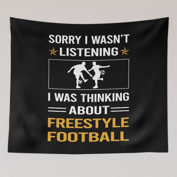 Item preview, Funny Listening Freestyle Football designed and sold by fatherbarliman.