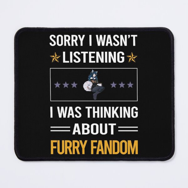Artikelvorschau, Lustig zuhörendes pelziges Fandom Furrie Fursona Fursuit Anthropomorpher Anthro entworfen und verkauft von fatherbarliman.