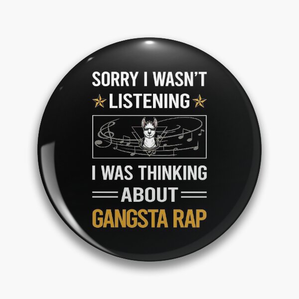 Item preview, Funny Listening Gangsta Rap Rapping Rapper designed and sold by fatherbarliman.