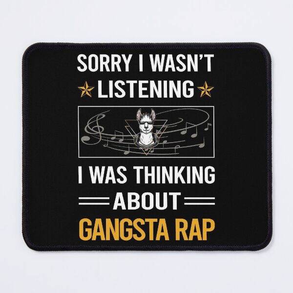 Item preview, Funny Listening Gangsta Rap Rapping Rapper designed and sold by fatherbarliman.