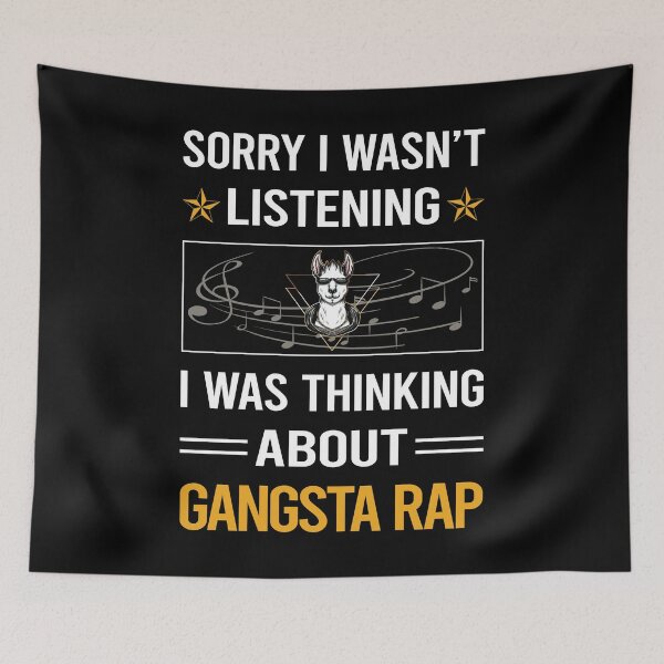 Item preview, Funny Listening Gangsta Rap Rapping Rapper designed and sold by fatherbarliman.