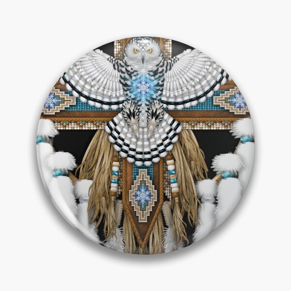 Item preview, Native American Snowy Owl Mandala Classic T-Shirt designed and sold by NancyNewell.