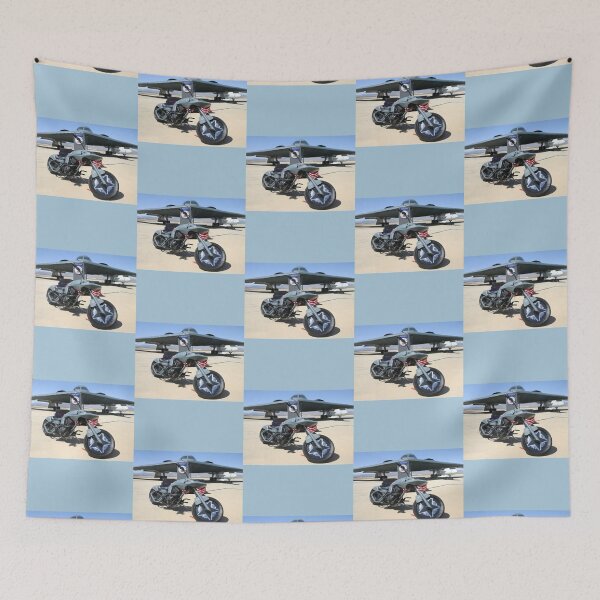 Item preview, B-2 Stealth bomber and bike   designed and sold by NonBasicshop.