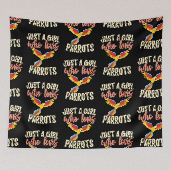 Item preview, Funny Just A Girl Who Loves Parrots designed and sold by SweetTea4U.
