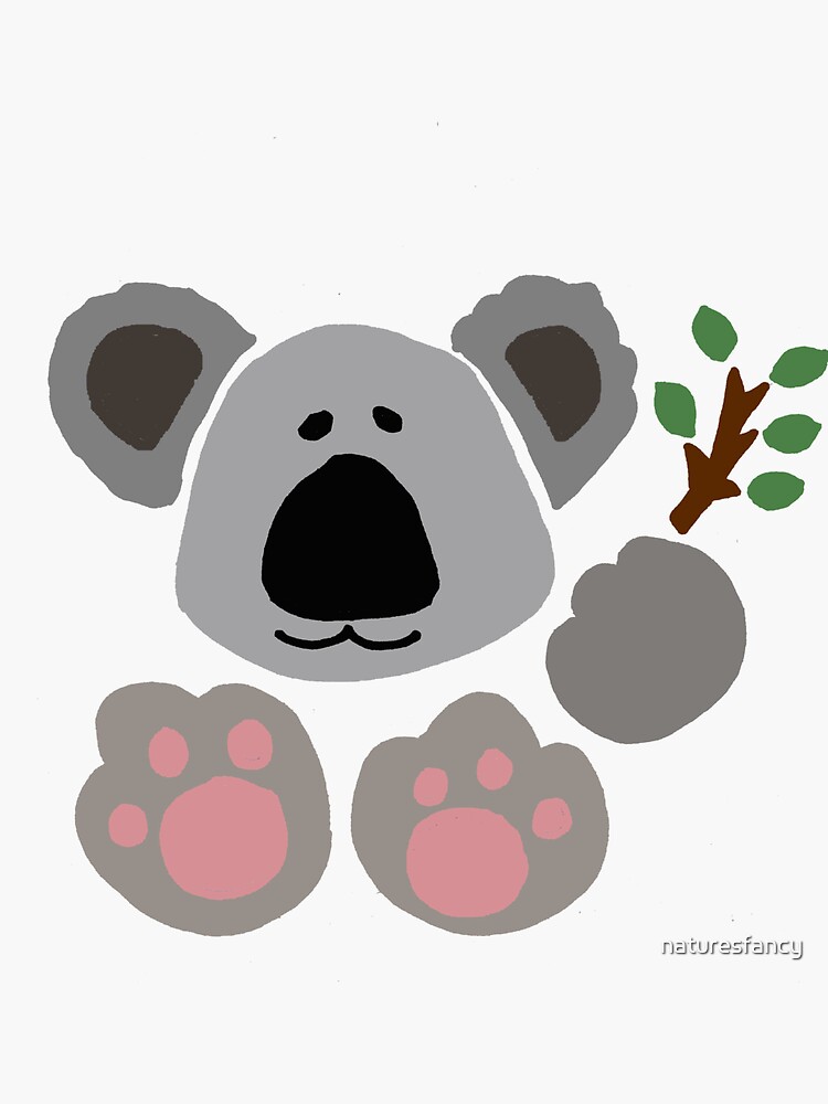 Funny Cool Baby Koala Bear Artwork | Sticker