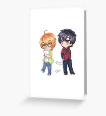 Love Stage! Chibi Izumi and Ryouma Greeting Card