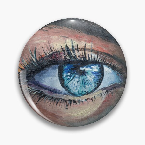 Item preview, Blue Woman Eye Oil Painting Print designed and sold by NatalyMak.