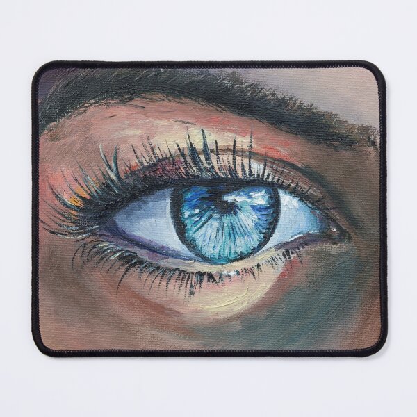 Item preview, Blue Woman Eye Oil Painting Print designed and sold by NatalyMak.