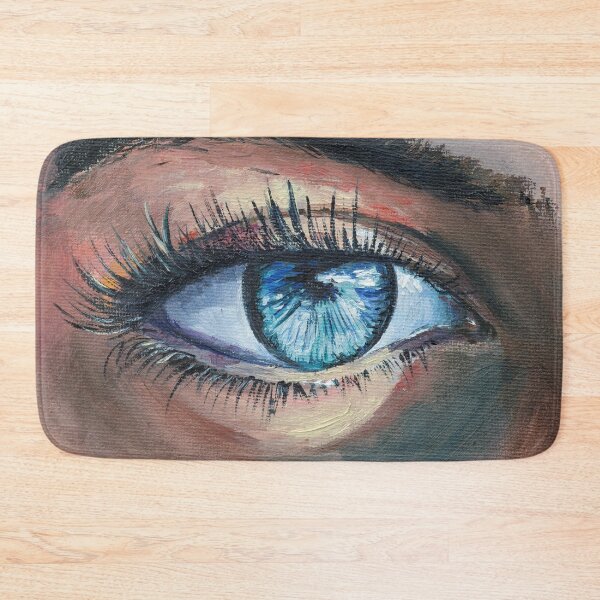 Item preview, Blue Woman Eye Oil Painting Print designed and sold by NatalyMak.