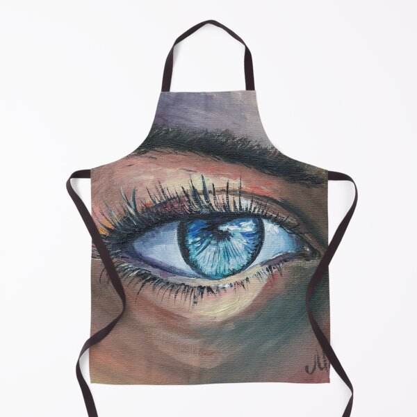 Item preview, Blue Woman Eye Oil Painting Print designed and sold by NatalyMak.