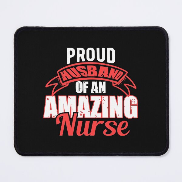 Item preview, Nurse Typographic T-Shirt - Proud Husband Of An Amazing Nurse T-Shirt designed and sold by iconra.