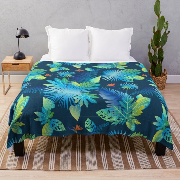 Item preview, Neon tropical leaves of palm designed and sold by IrinaVaneeva.